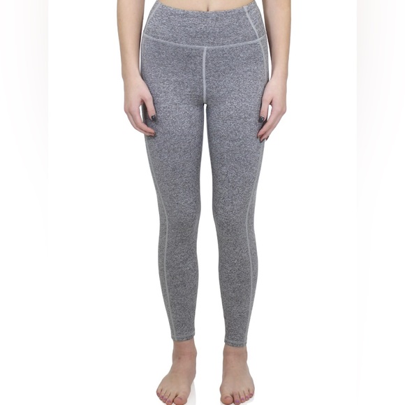New Marc Defang Gray Elaskim Active Long Leggings - S - Picture 1 of 4